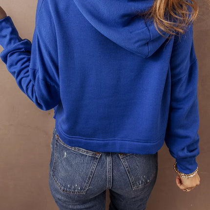 Drawstring Long Sleeve Hoodie
