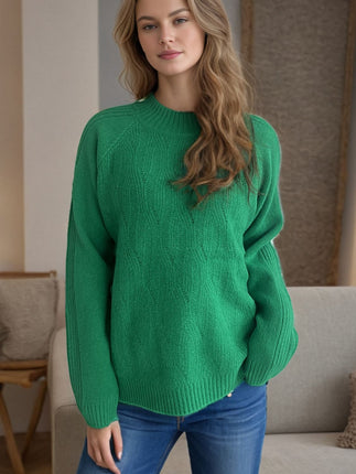 Mock Neck Long Sleeve Sweater