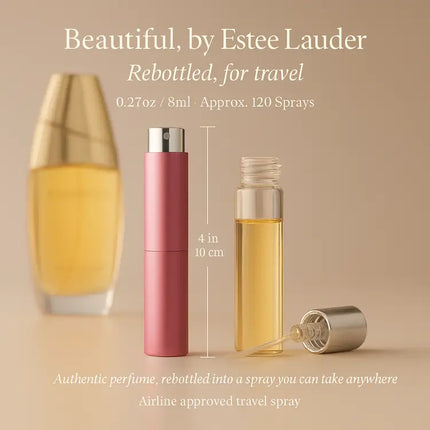Beautiful Women Eau De Parfum Spray 0.27 oz Travel Spray