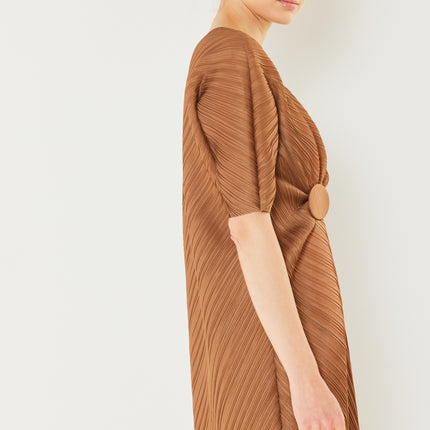 Marina West Swim Pleated Dolman Sleeve Dress