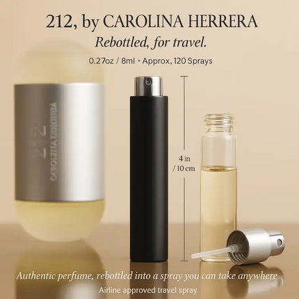 212 Perfume Eau De Toilette Spray 0.27 oz Travel Spray for Women