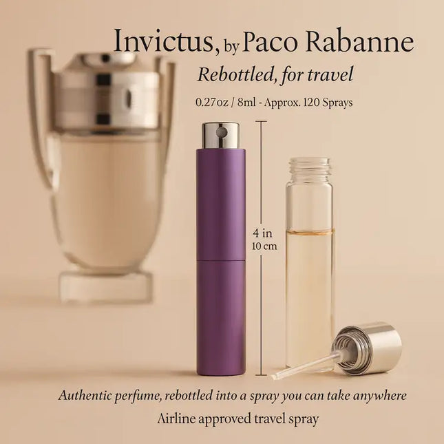 Invictus Eau De Toilette Spray 0.27 oz Travel Spray