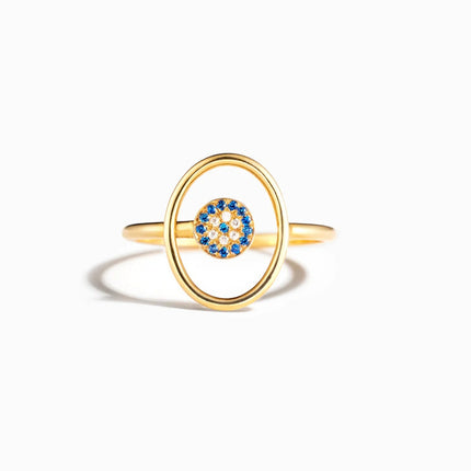 925 Sterling Silver Evil Eye Ring