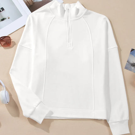 Half Zip Long Sleeve Sweatshirt