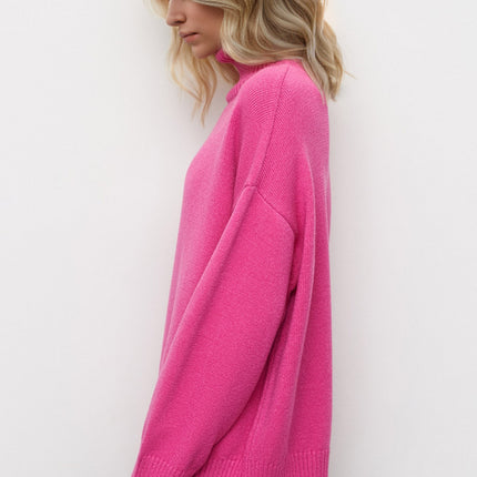 Basic Bae Turtleneck Dropped Shoulder Long Sleeve Sweater