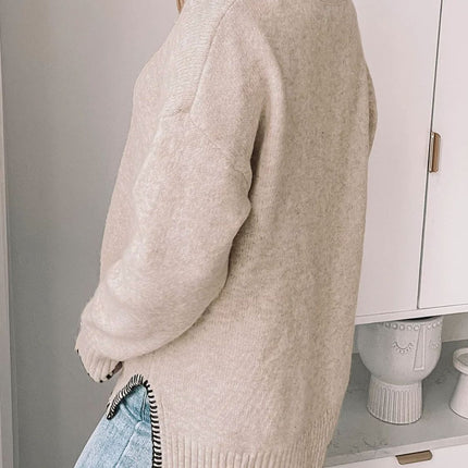 Round Neck Long Sleeve Sweater