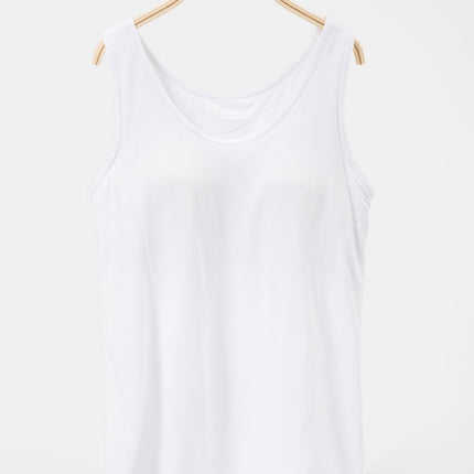 Scoop Neck Wide Strap Tank