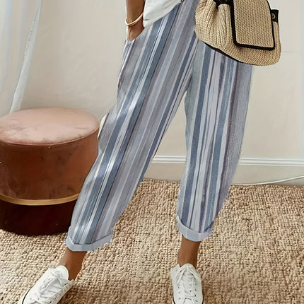 Striped Pants with Pockets