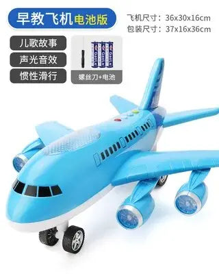 Large Early Education Aircraft Toys Passenger Plane Aircraft Toy DIY Car Toy Aircraft Kids Airplane Toy for Children's Day Gift