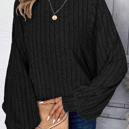 Plus Size Round Neck Batwing Sleeve T-Shirt