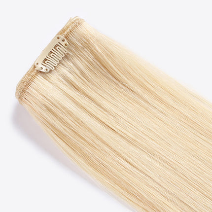 18" 120g Clip-In Hair Extensions Indian Human Hair in Blonde