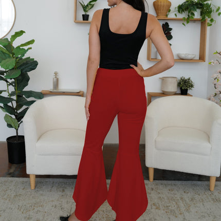 High-Low Bootcut Pants