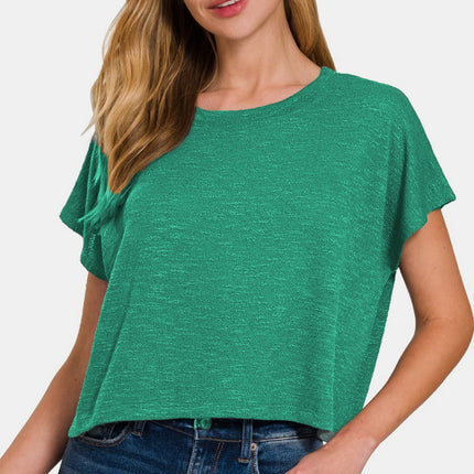 Zenana Round Neck Short Sleeve T-Shirt