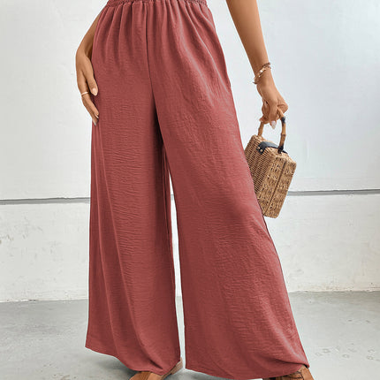 Perfee Wide Leg Pants with Pockets