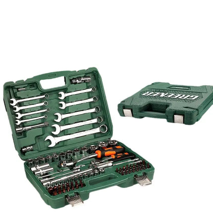 Multi-functional wrench set / dull wrench set open-end wrench set 150-piece set quick wrench combination