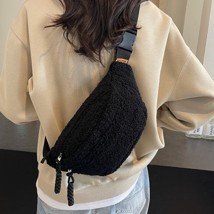 Sherpa Crossbody Bag with Adjustable Strap