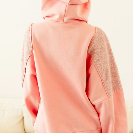 BiBi Square Panel Block Detailed Hoodie