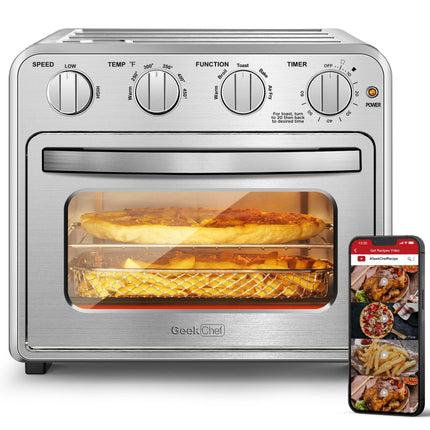 Combo de horno tostador y freidora de aire Geek Chef