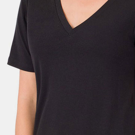 Zenana V-Neck Short Sleeve T-Shirt