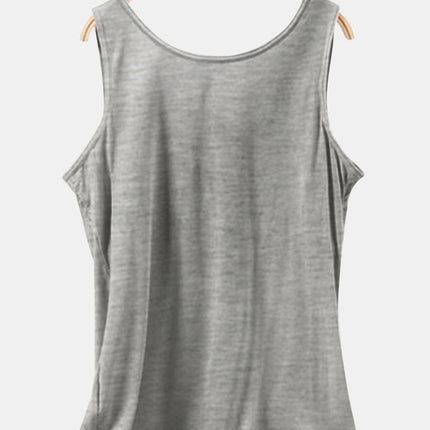 Scoop Neck Wide Strap Tank