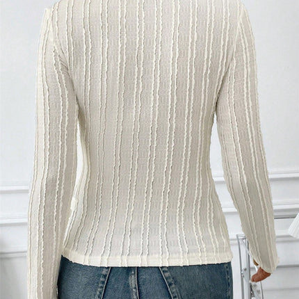 Round Neck Long Sleeve Top