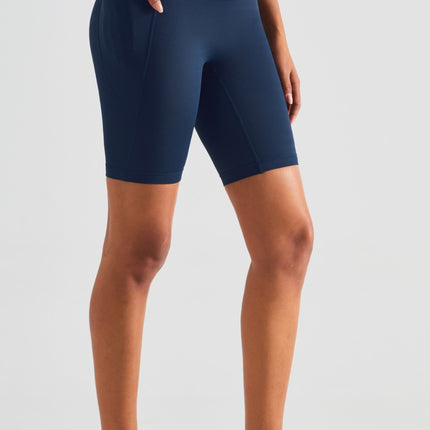 Pocketed High Waist Active Shorts