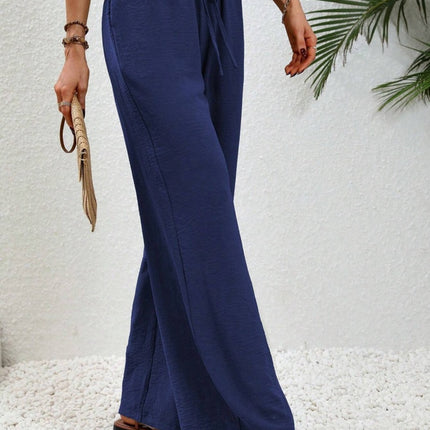 Wide Leg Drawstring Pants