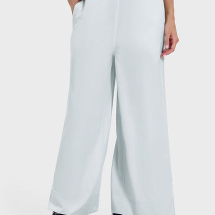 Slit Wide Leg Active Pants