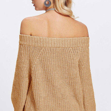 Double Take Off-Shoulder Long Sleeve Sweater