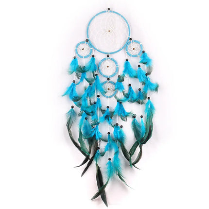 2023 New Dream catchers Retro 5 Ring Dream Catchers Home Decoration Indians Natural Stone Tree of Life Dreamcatcher Wall Hanging