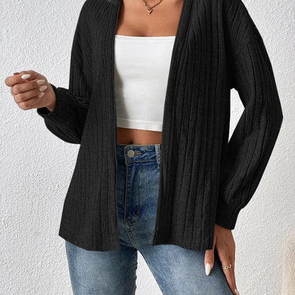 Open Front Long Sleeve Cardigan