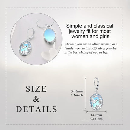 925 Sterling Silver Gold-Plated Blue Lapis Lazuli Hummingbird & Flower Drop Earrings