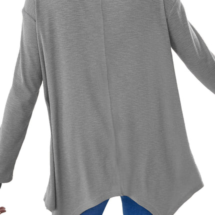 Full Size V-Neck Long Sleeve T-Shirt