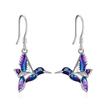 925 Sterling Silver Hummingbird Dangle Earrings for Women Gifts