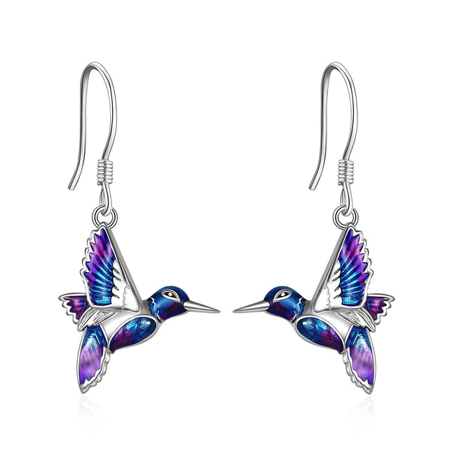 925 Sterling Silver Hummingbird Dangle Earrings for Women Gifts