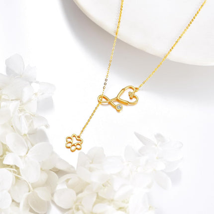 14K Gold Caduceus Heart Pendant Necklace Medical Symbol s for Nurses