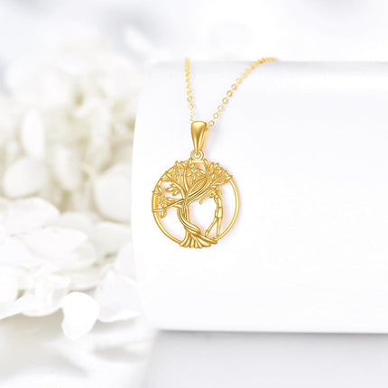 14K Gold Tree Of Life Pendant Necklace s For Women