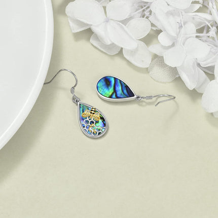 925 Sterling Silver Dragonfly Dangle Drop Earrings with Multi-Color Stones for Women Girls Mom Daughter Gifts
