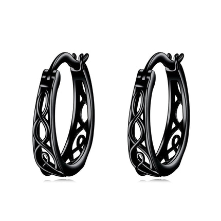 925 Sterling Silver Gold Small Huggie Filigree Hoop Earrings for Women - Birthday Gift Ideas