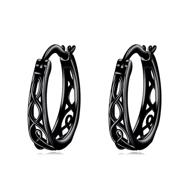 925 Sterling Silver Gold Small Huggie Filigree Hoop Earrings for Women - Birthday Gift Ideas