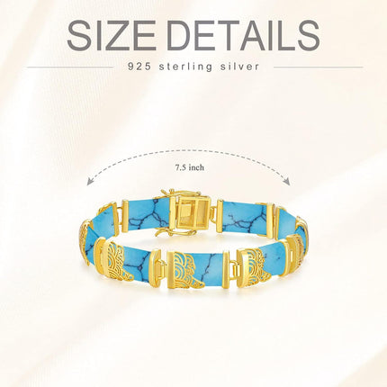 925 Sterling Silver 925 Green Jade Bracelet with Intricate Design Elements - Fashionable and Elegant Jewelry Accessory