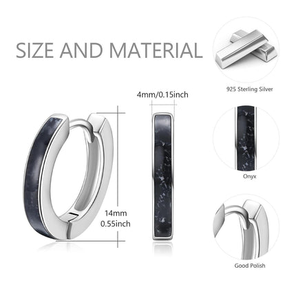 925 Sterling Silver Simulated Opal Hoop Earrings for Women Hypoallergenic Huggie Hinged Hoops Colorful Jewelry Gift