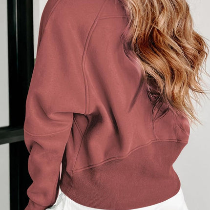 Half Zip Long Sleeve Sweatshirt