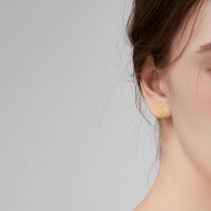14K Gold Round Star Teardrop Love Knot Stud Earrings for Women Valentines Day Gift