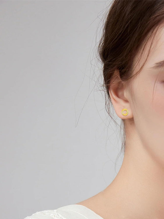 14K Gold Round Star Teardrop Love Knot Stud Earrings for Women Valentines Day Gift