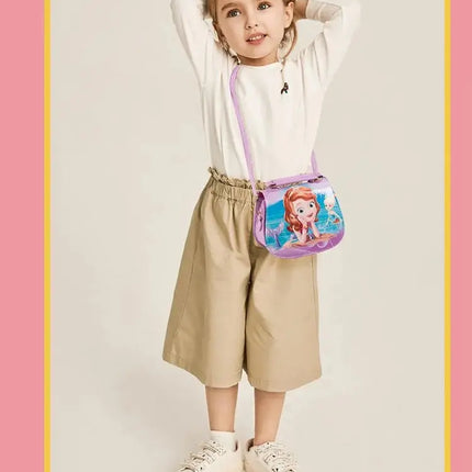 Disney Frozen 2 Elsa Anna Princess Children's Toys Shoulder Bag Girl Sofia Princess Baby Handbag Kid Fashion Shopping Bag Gi