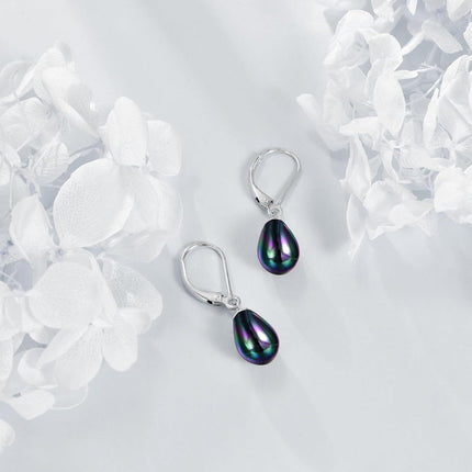 925 Sterling Silver Pink Opal Round Drop Earrings for Women Girls