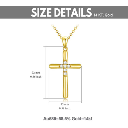 14K Gold  with Diamonds and Chain Pendant Necklaces for Women s - Elegant Design (Length: Adjustable)
