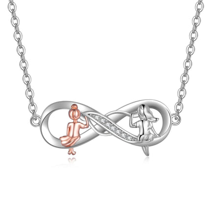 Sterling Silver Heart Necklace Sisters Gift for Friendship Birthday Christmas