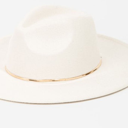 Fame Slice of Chic Herringbone Chain Fedora